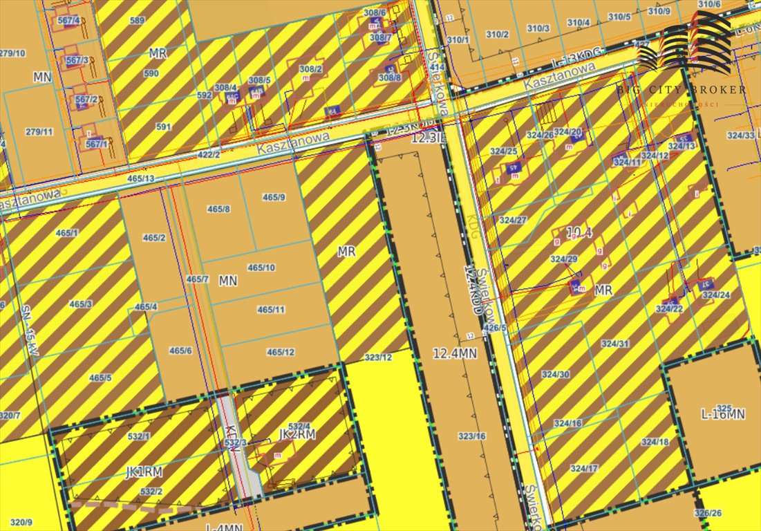 Działka inwestycyjna 3797 m² z mediami i zjazdem asfaltowym Jakubowice Konińskie, Kasztanowa  3 797m2 Foto 1