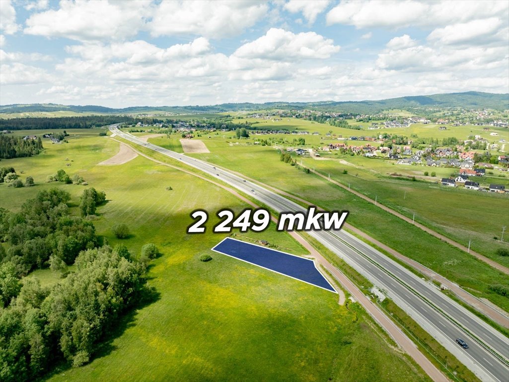 Działka 2250 m² z widokami na góry (potencjał inwestycyjny) Nowy Targ, Grel  2 250m2 Foto 1