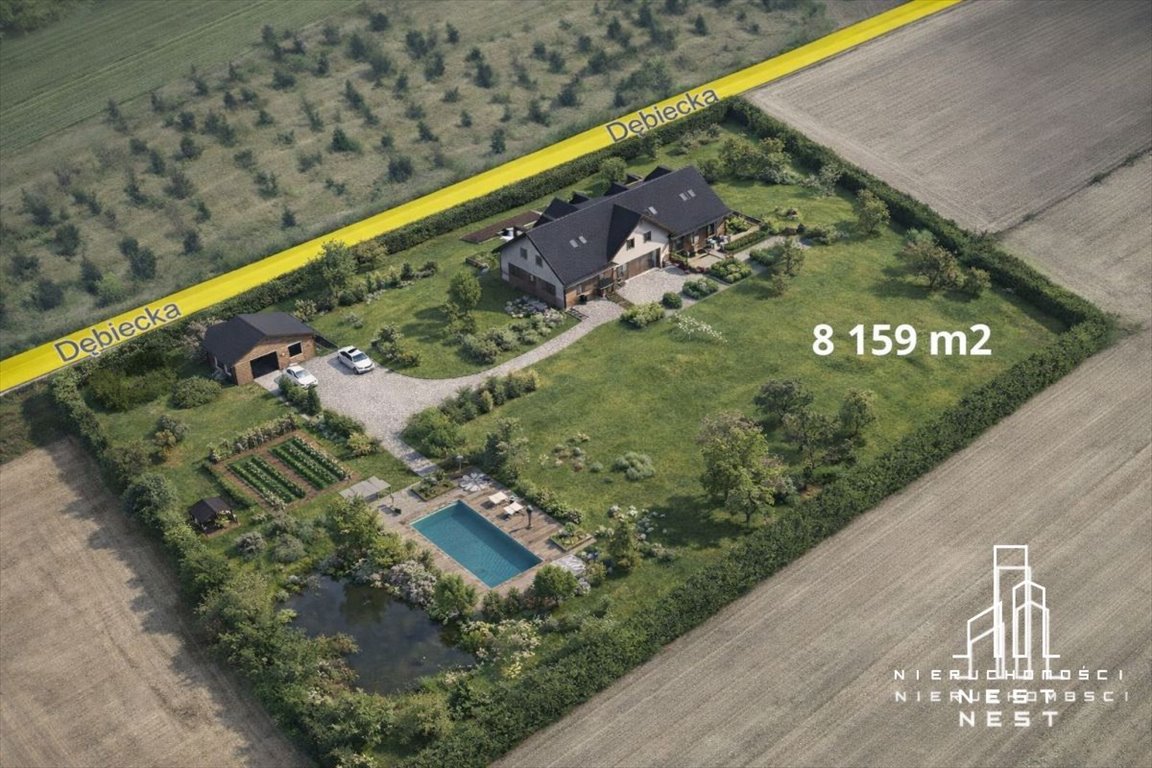 Działka 8 159 m² z pozwoleniem na budowę w Kórniku Kórnik, Dębiecka Rancho  8 159m2 Foto 1