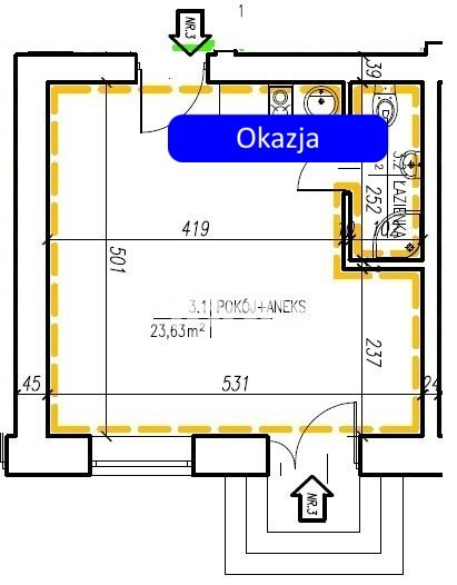Nowoczesne 26,19 m² z ogrzewaniem podłogowym i parkingiem Żyrardów, Juliusza Słowackiego  26m2 Foto 1