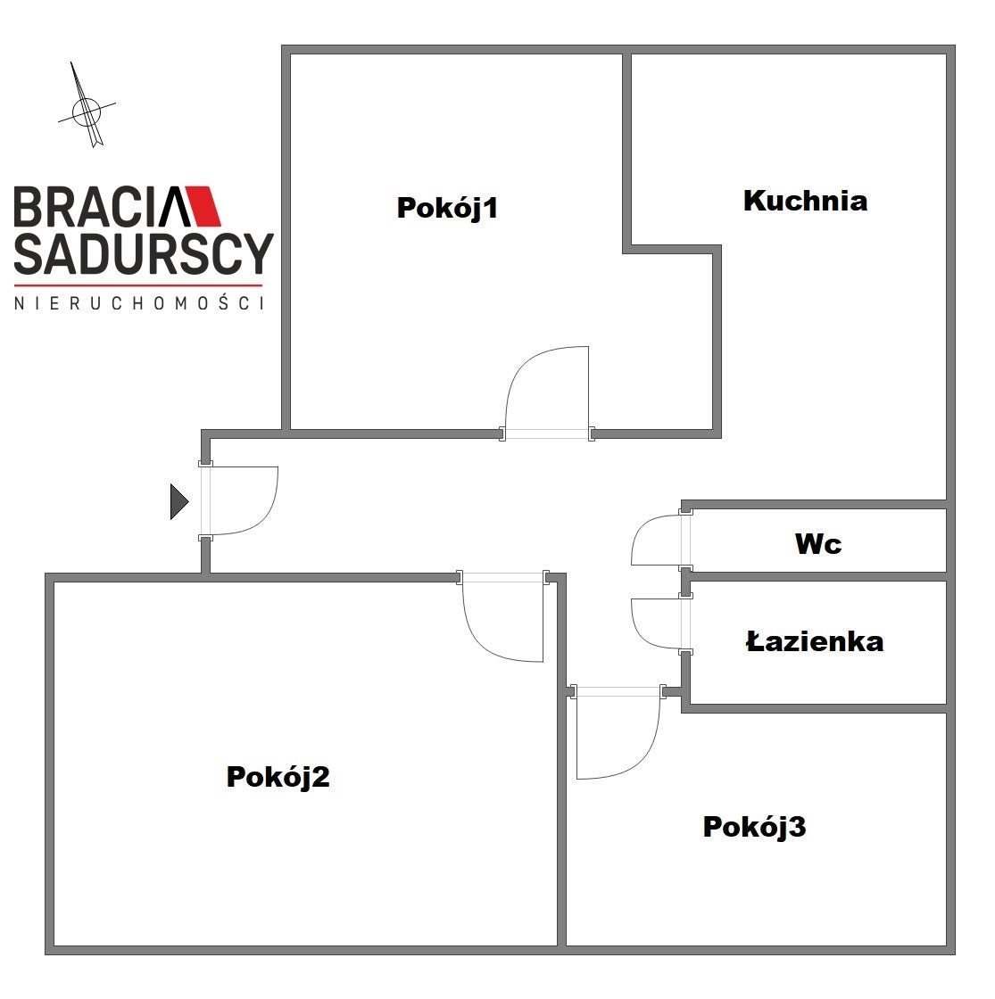 Mieszkanie trzypokojowe na sprzedaż Kraków, Bronowice, Bronowice Małe, Na Błonie  55m2 Foto 3