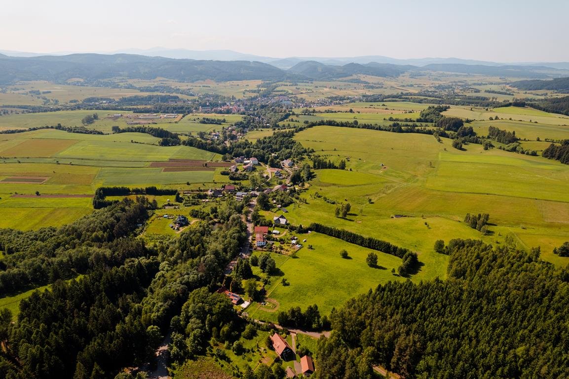 Działka w górach z widokiem na Góry Krucze – 446 m² Chełmsko Śląskie, Działki przy lesie – 9 min od Makowa!  446m2 Foto 1