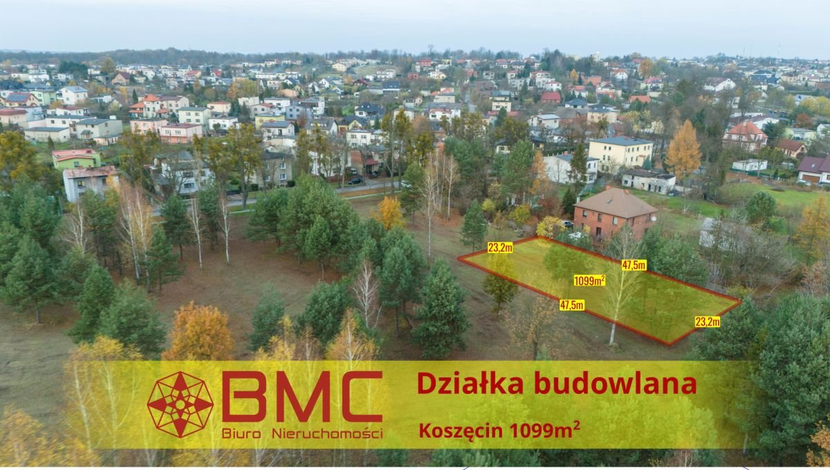 Działka budowlana na sprzedaż Koszęcin, Słowików  1 099m2 Foto 1