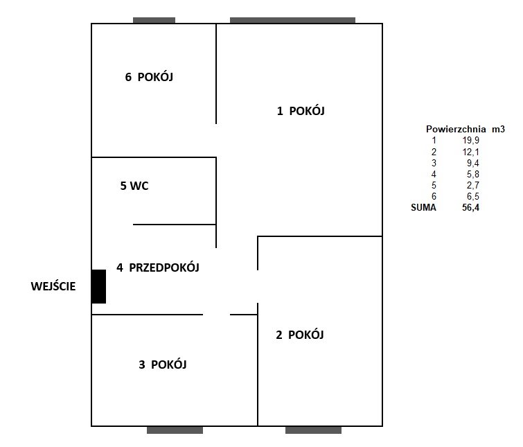 Mieszkanie trzypokojowe na sprzedaż Poznań, Winiary, Gen. St. Maczka 28A  56m2 Foto 10