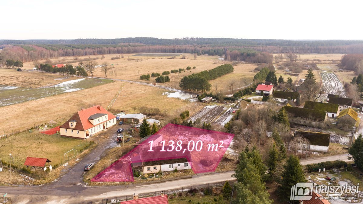 Do sprzedania działka budowlana z dostępem do jeziora i internetu Stare Wierzchowo  1 138m2 Foto 1