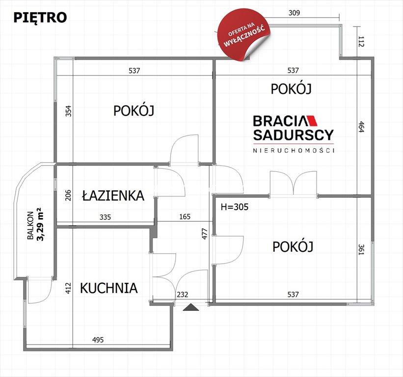 Mieszkanie trzypokojowe na sprzedaż Kraków, Śródmieście, Beliny-Prażmowskiego  105m2 Foto 3
