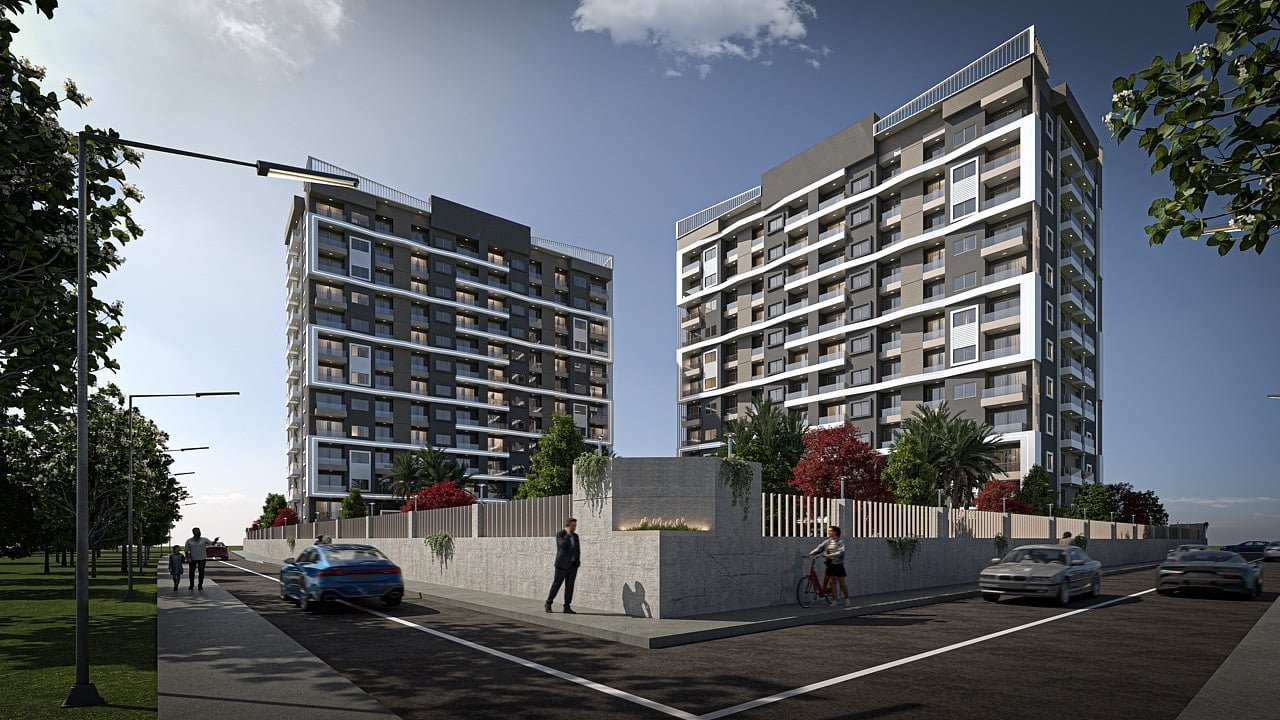 Nowoczesne 52 m² mieszkanie w zamkniętym kompleksie blisko morza Turcja, Eski Mezitli, Eski Mezitli, Mezitli, Mersin  52m2 Foto 1