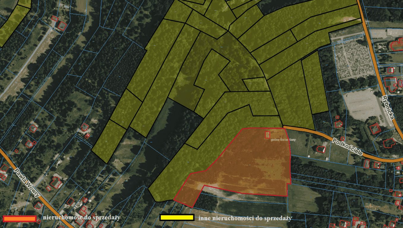 Działka 18 927 m² z budynkiem i dostępem do drogi Jankowice, Jankowice, Podkościele 3  18 927m2 Foto 1