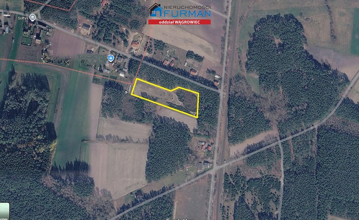 Działka inwestycyjna 11 100 m² w Lechlinku z warunkami zabudowy Lechlin, Lechlinek  11 100m2 Foto 1