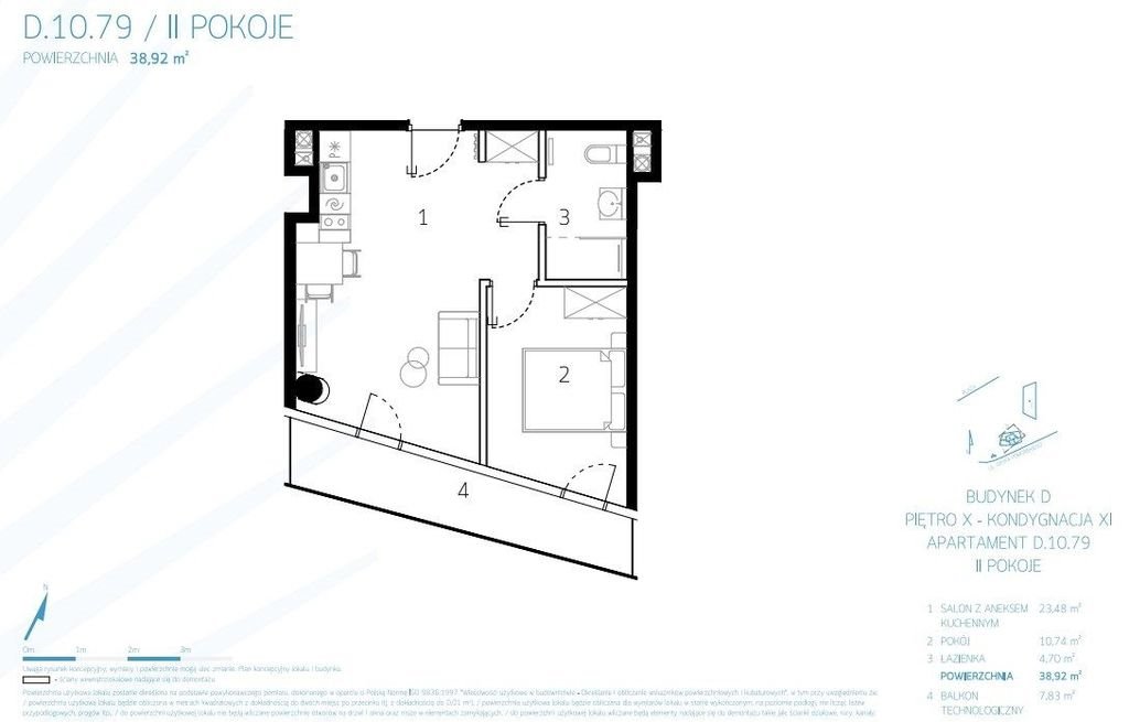 Mieszkanie dwupokojowe na sprzedaż Międzyzdroje, Gryfa Pomorskiego  39m2 Foto 3