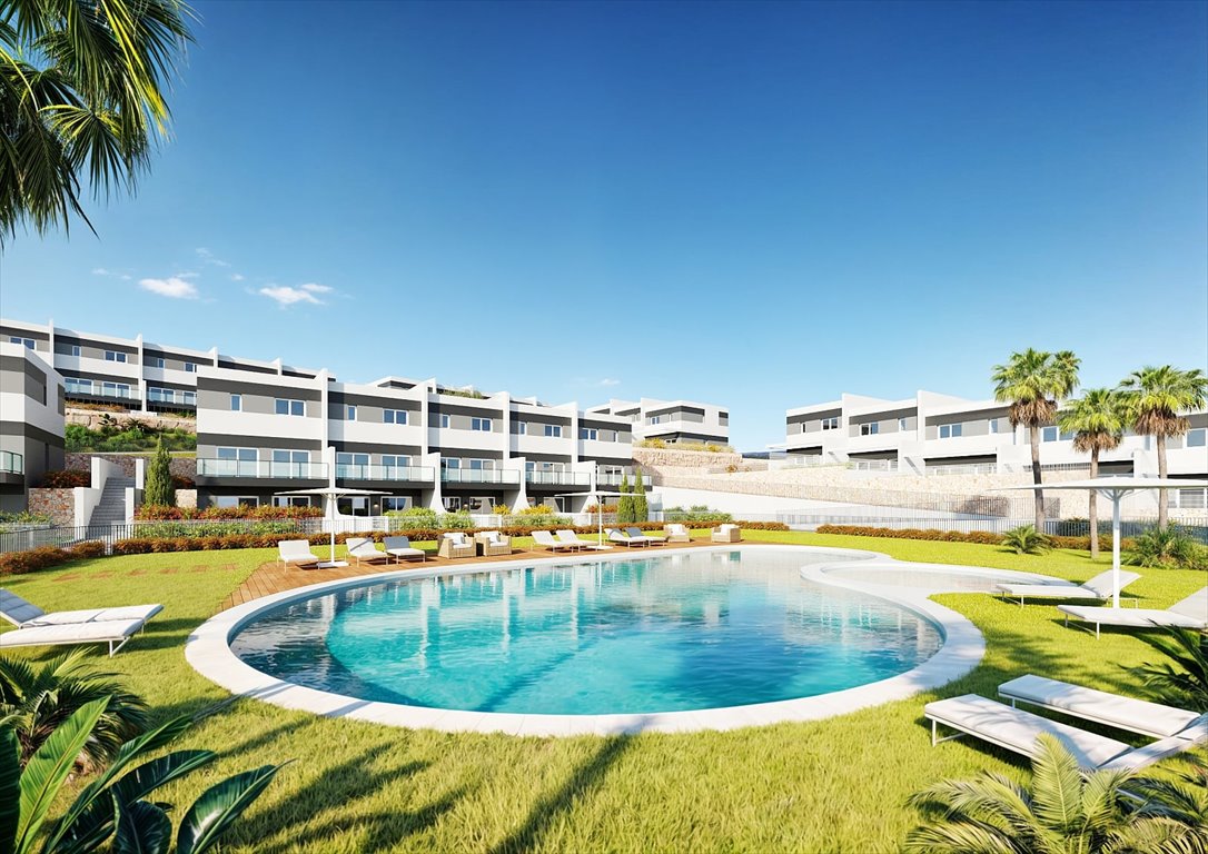 Dom szeregowy z widokiem na góry i morze, basen, 3 sypialnie Hiszpania, Balcón de Finestrat, Balcón de Finestrat, Finestrat, Alicante  118m2 Foto 1