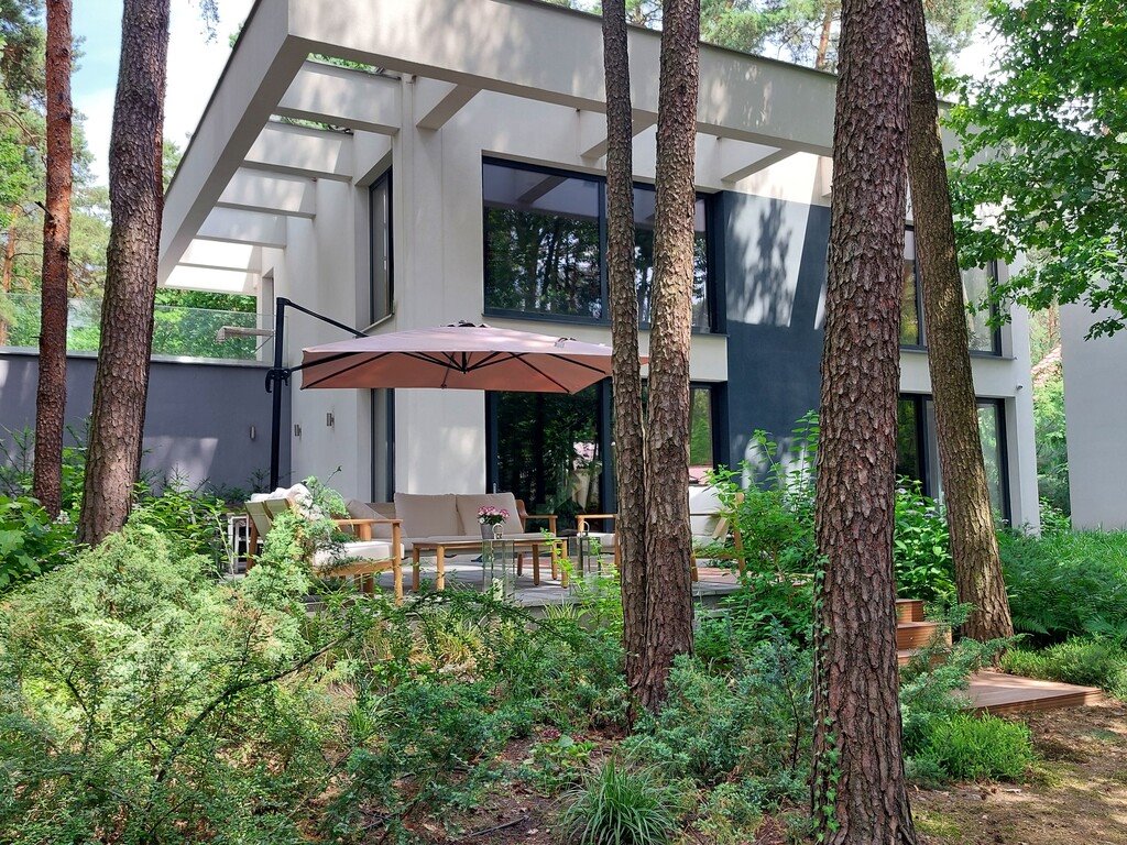 Nowoczesny dom z panoramicznymi oknami, 253m2, garaż, las Magdalenka, Paprociowa  328m2 Foto 1