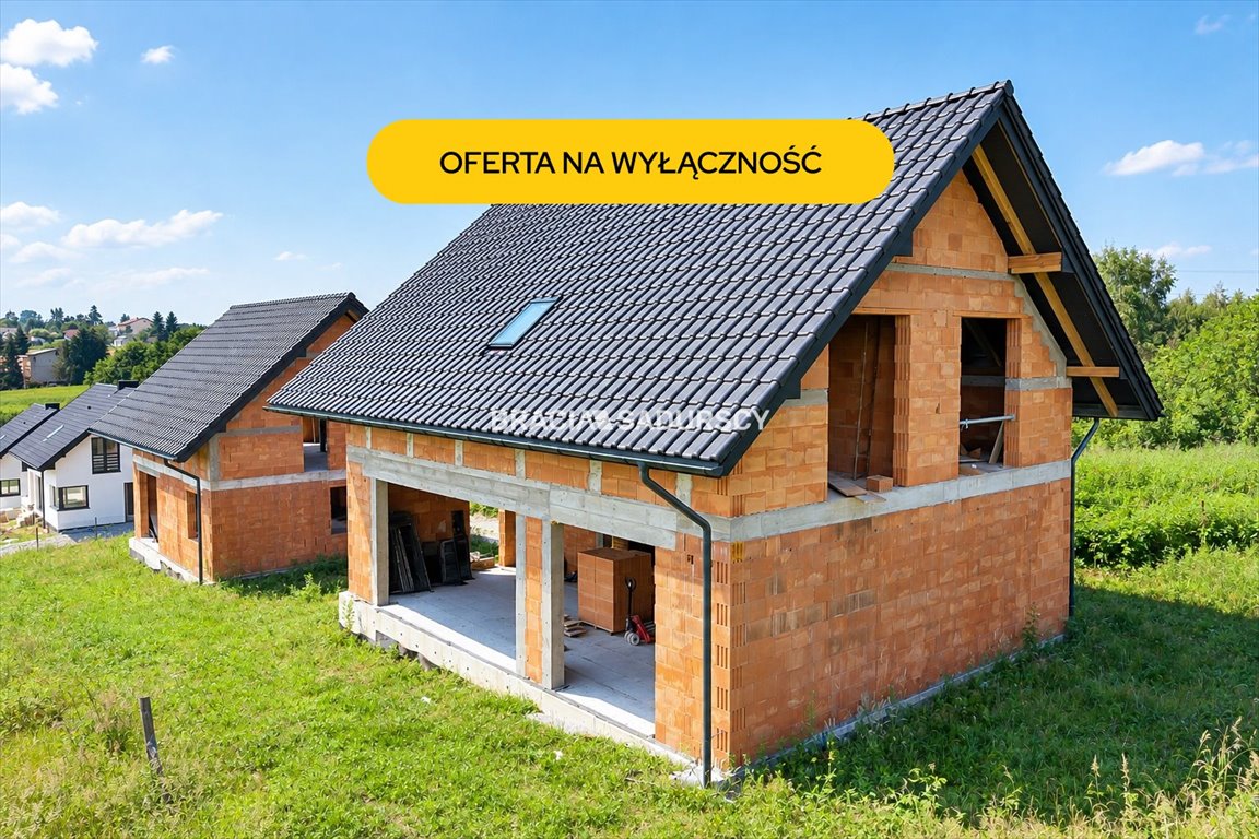 Dom w stanie surowym z 5 pokojami, 11 km od Krakowa - zapraszam Radziszów, Łanowa  201m2 Foto 1