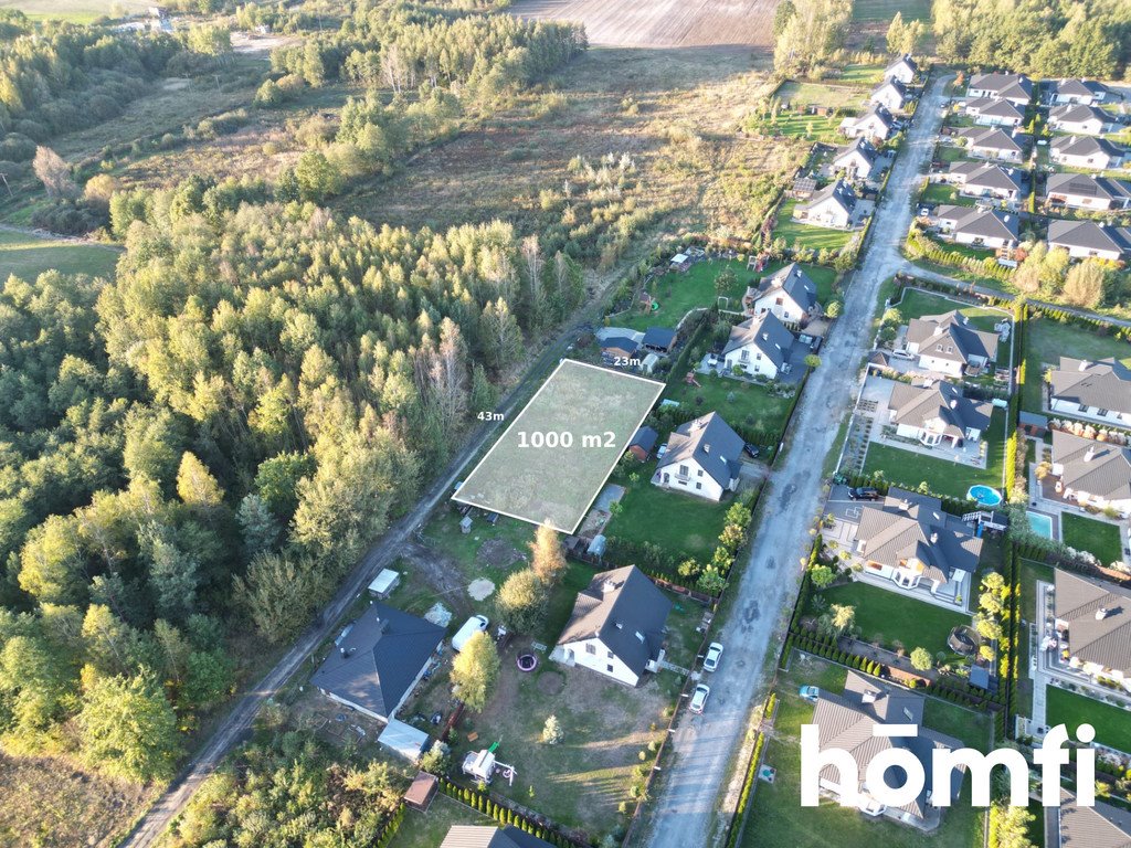 Działka 1000 m2 z projektem domu w spokojnym osiedlu Maków Nowy  1 000m2 Foto 1