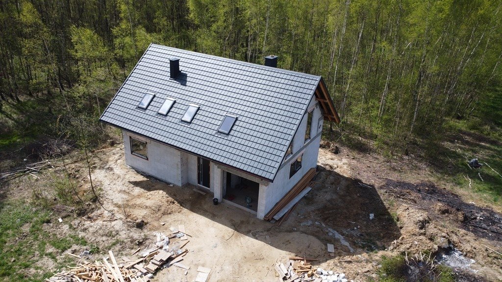 Gotowy dom w stanie surowym z elewacją, 144 m² Lubenia  144m2 Foto 1