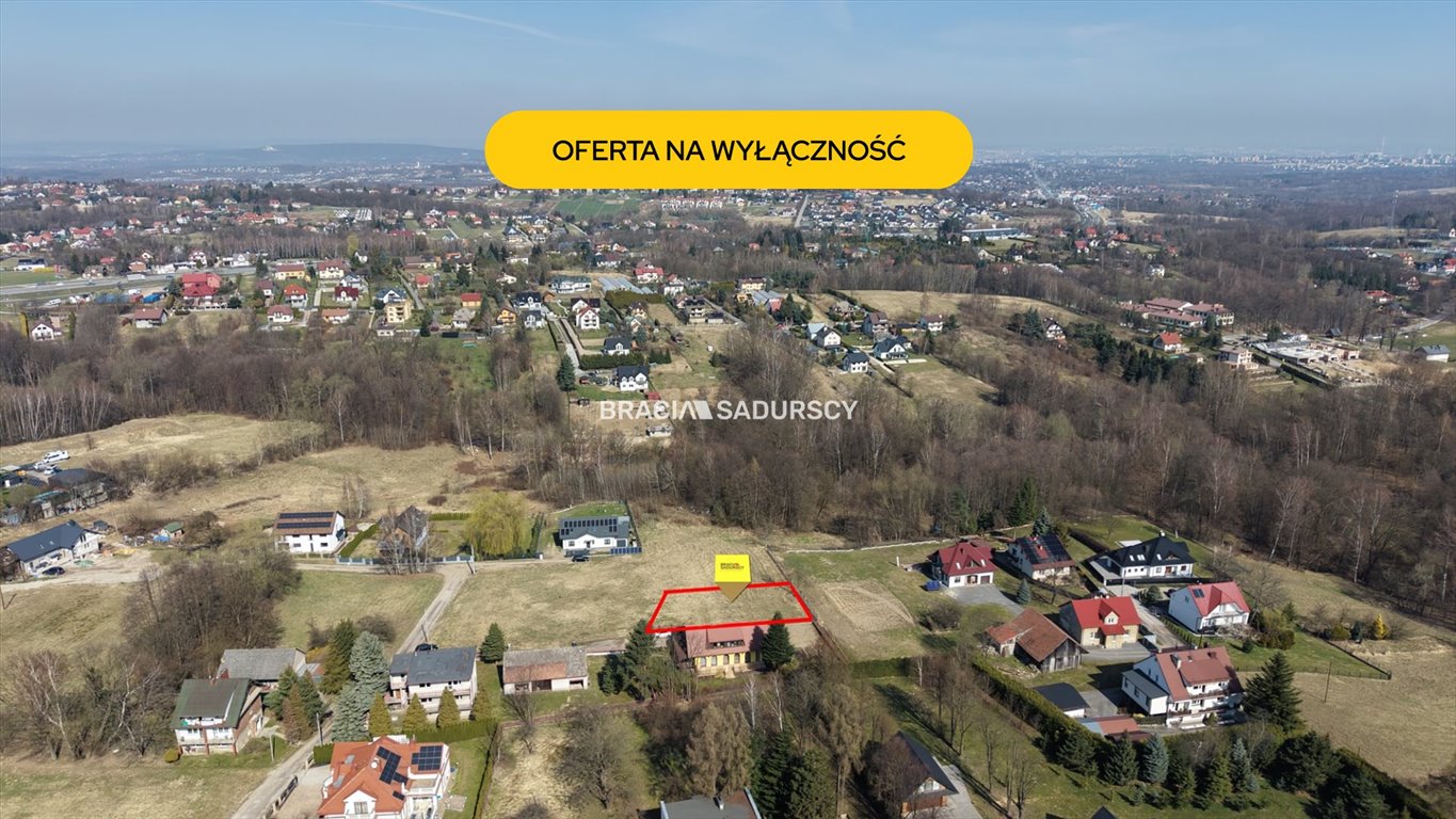 Działka 785 m2 w Gaju - szybki dojazd do Krakowa Gaj, Gilówka  785m2 Foto 1