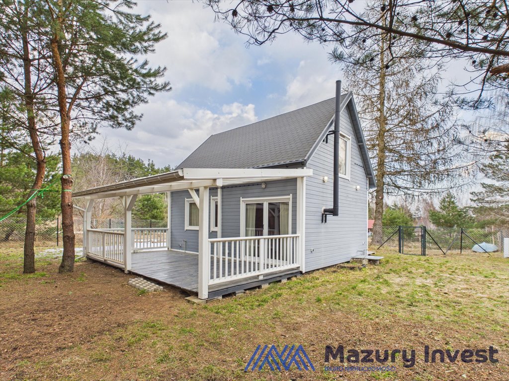 Nowoczesny dom rekreacyjny 63,3 m2 z kominkiem i tarasem Linowo  63m2 Foto 1