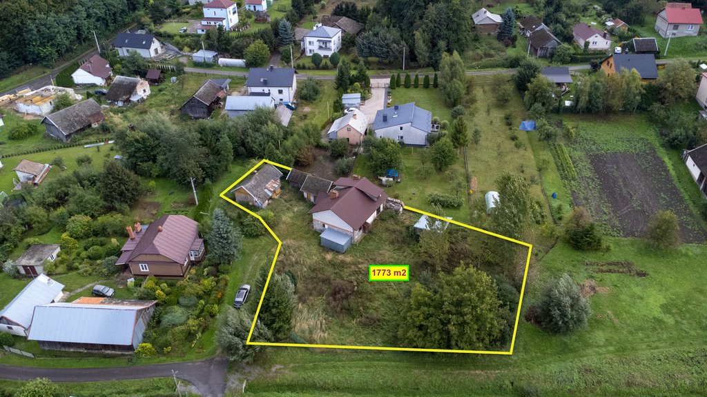Polecam dom w stanie surowym z dużą działką i pełnym uzbrojeniem Łopuszka Mała  90m2 Foto 1