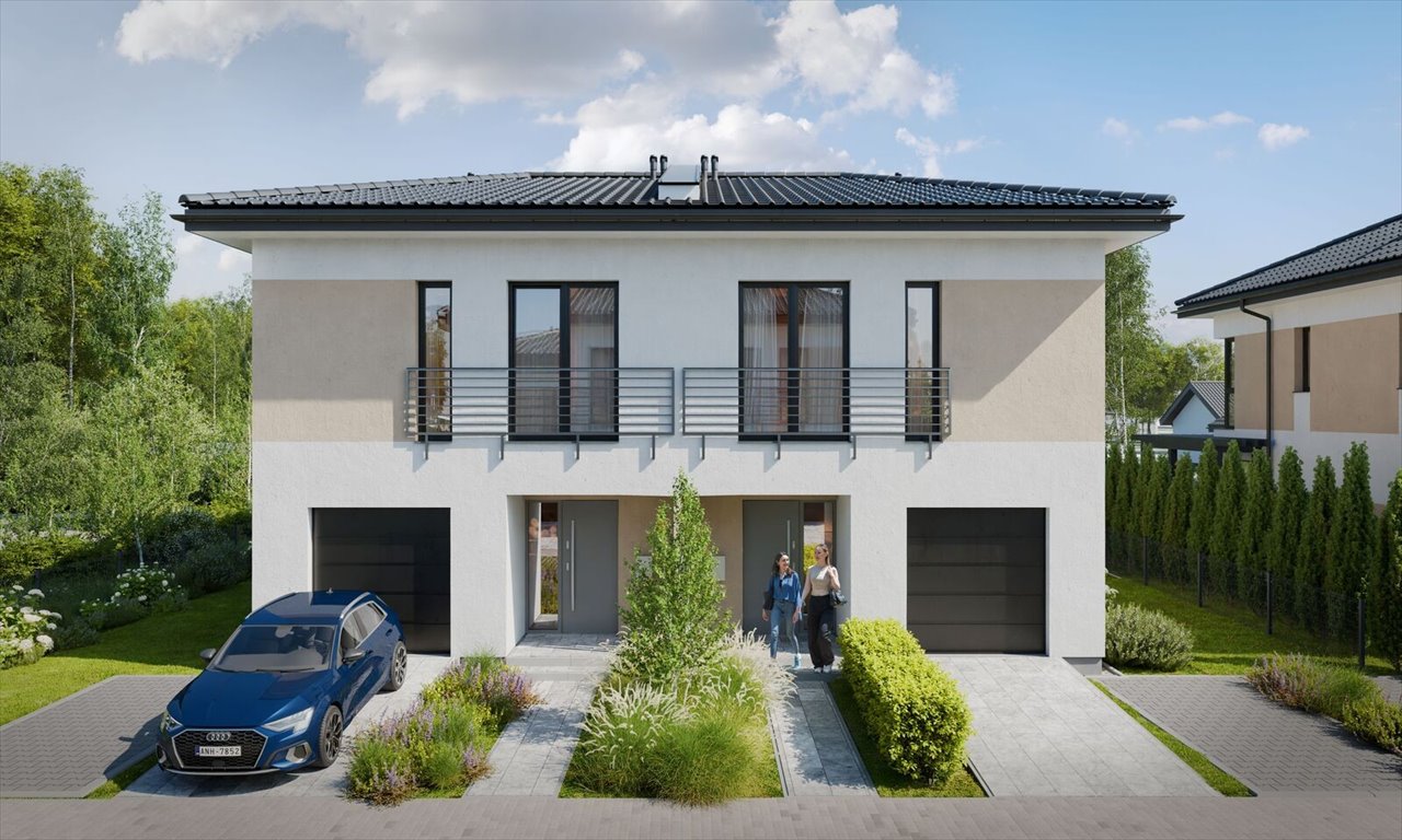 Nowoczesny dom bliźniak 129 m² z ogrodem i garażem - polecam! Łazy, Łączności  130m2 Foto 1