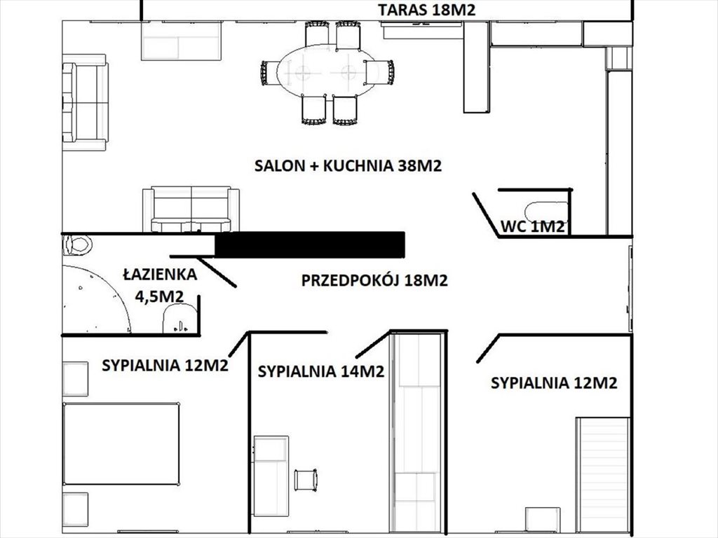 Mieszkanie czteropokojowe  na sprzedaż Warszawa, Praga-Południe, Gocław, Gen. Abrahama  100m2 Foto 13
