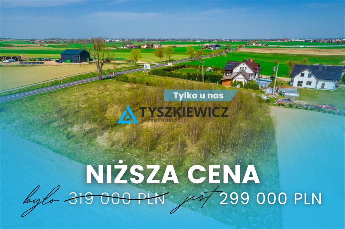 Działka 3000 m² pod zabudowę w Brusy – widok i spokój Brusy  3 001m2 Foto 1