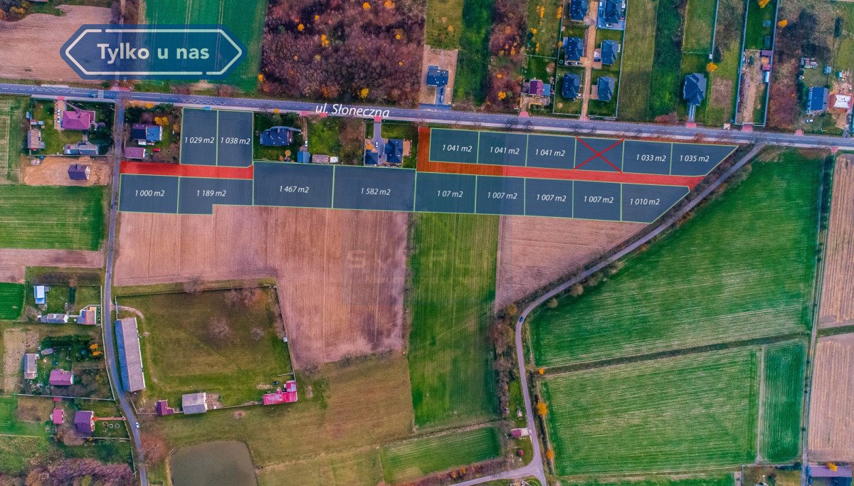 Działka 1000-1582 m² w cichej okolicy, media w drodze Łochynia, Słoneczna  1 007m2 Foto 1