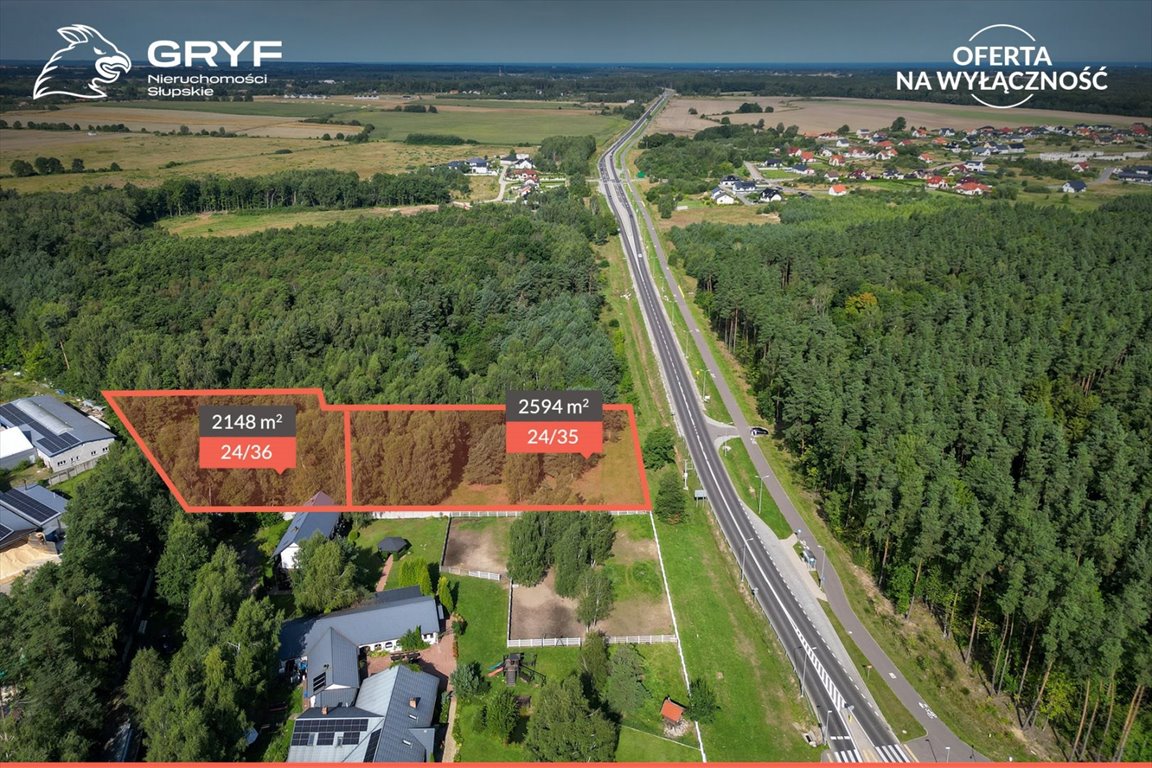 Działka inwestycyjna na sprzedaż Bydlino  2 148m2 Foto 1