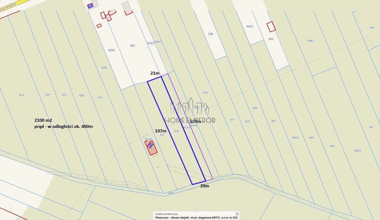 Działka leśna na sprzedaż Jazgarzew, Leśnych Boginek  2 100m2 Foto 1