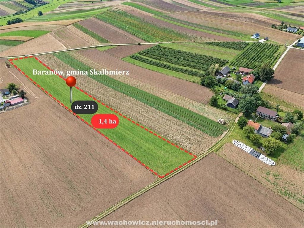 Działka rolna 1,4 ha w Baranowie - dostęp do dróg. Baranów  14 000m2 Foto 1