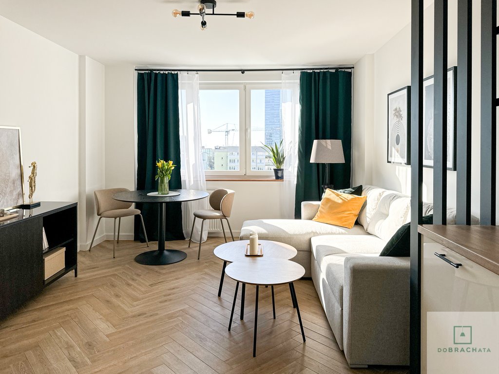 Zapraszam do wynajęcia 35 m² mieszkania z widokiem na panoramę Warszawy Warszawa, Śródmieście, Sienna  35m2 Foto 1