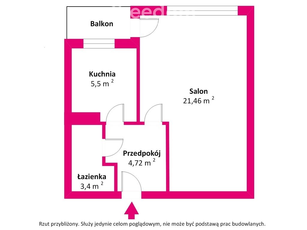 Kawalerka na sprzedaż Ełk, Wojska Polskiego  35m2 Foto 8