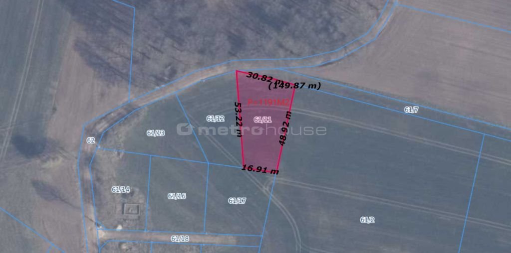 Działka budowlana na sprzedaż Borkowo Lęborskie  1 191m2 Foto 1