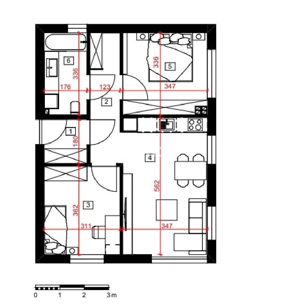 Mieszkanie trzypokojowe na sprzedaż Kraków, Łagiewniki, Magnolii  57m2 Foto 1