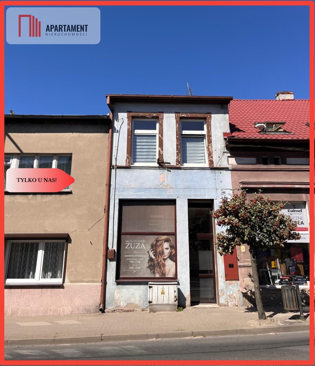 Kamienica z dochodowym lokalem i mieszkaniem w centrum Kcyni Kcynia  125m2 Foto 1