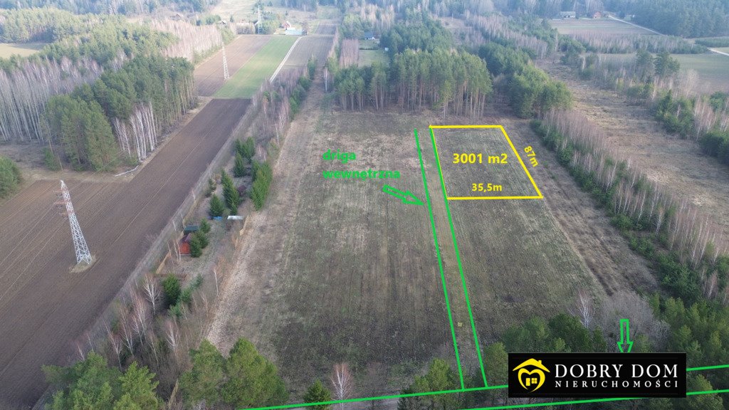 Do sprzedania dwie działki w Krynicach z WZ i mediami Krynice  3 001m2 Foto 1