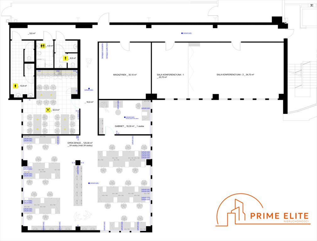 Nowoczesne biuro open-space 396 m2 z kuchnią i dogodnym dojazdem Warszawa, Ursynów, Poleczki  396m2 Foto 1