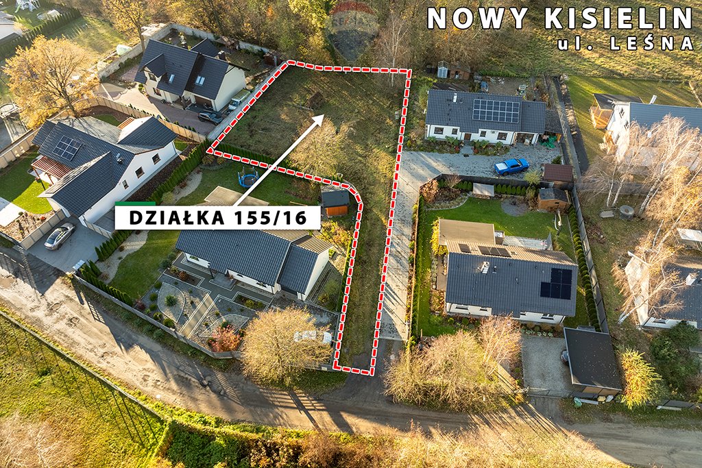 Działka budowlana na sprzedaż Zielona Góra, Nowy Kisielin, Nowy Kisielin-Leśna  990m2 Foto 2