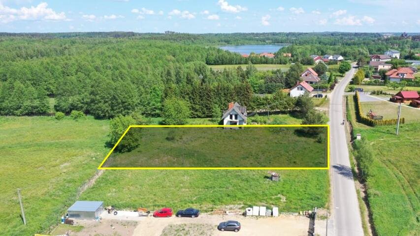Zapraszam do zakupu działki 1777 m² z mediami i dostępem do jeziora Wilkasy  1 777m2 Foto 1