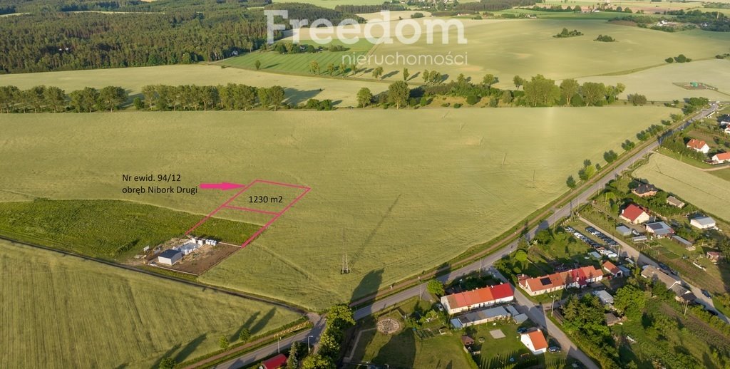 Działka 1230 m2 w Niborku Drugi z atrakcjami. Nibork Drugi  1 230m2 Foto 1