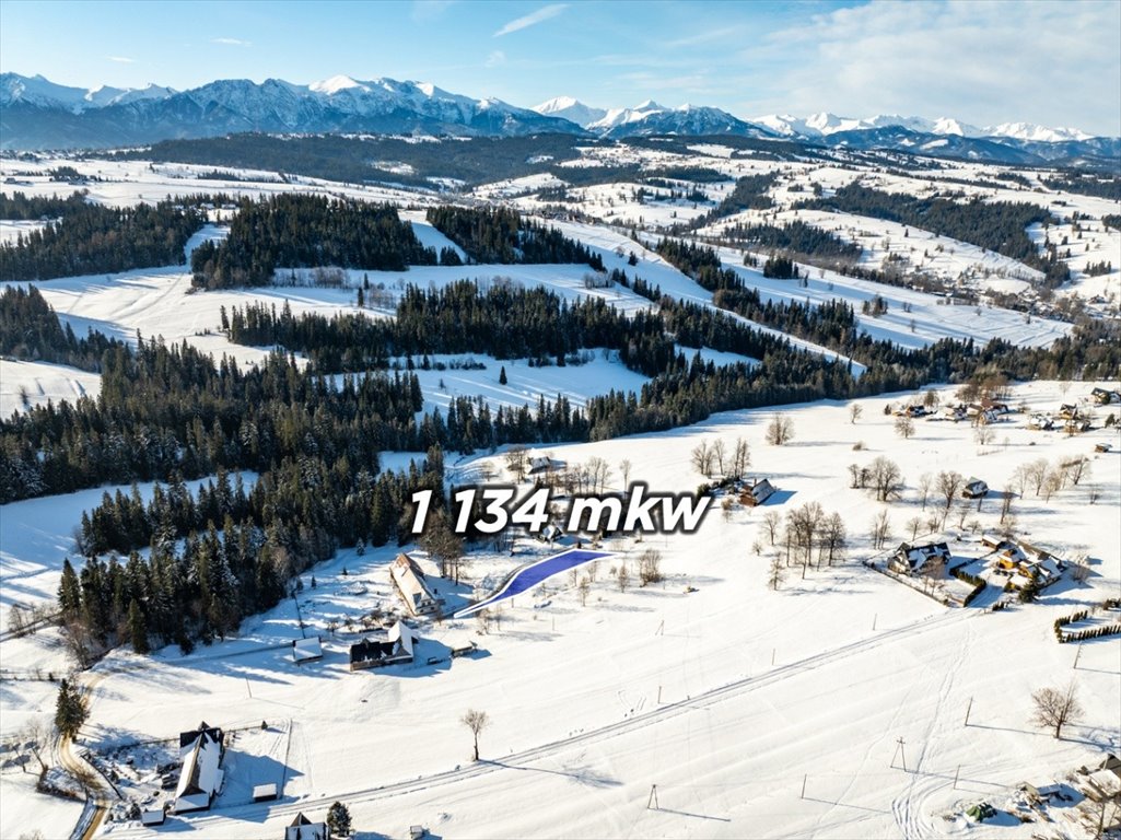 Na sprzedaż działka 1134 m² z widokiem na Tatry w Czerwiennem Czerwienne, Kubirówka  1 134m2 Foto 1