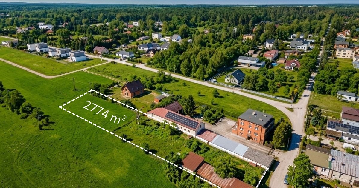 Działka 2774 m² pod dom i usługi, las, MPZP, Rzgów Stara Gadka, Jędrzeja Śniadeckiego  2 774m2 Foto 1