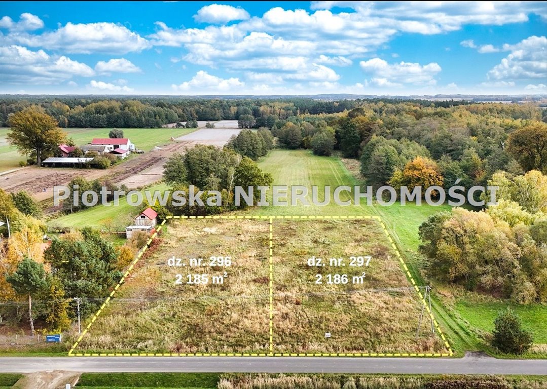 Działka budowlana 2186 m² z warunkami zabudowy, media w granicy Stefanów Barczewski Pierwszy  2 186m2 Foto 1