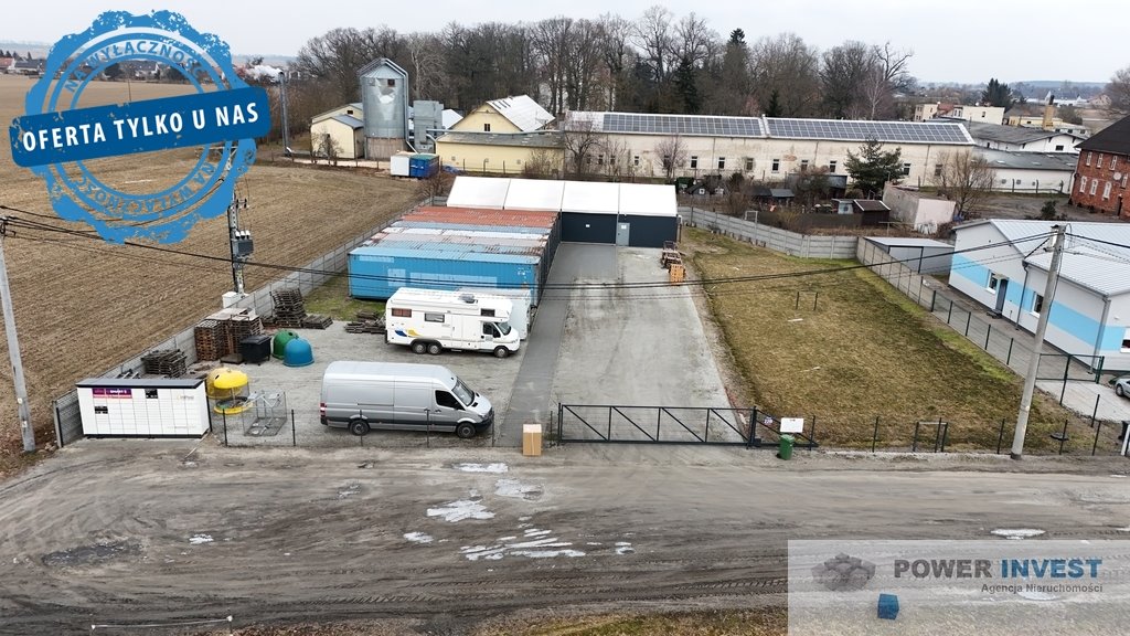 Działka z halą, biurem i możliwością zabudowy w Lesznie Przybyszewo  2 110m2 Foto 1