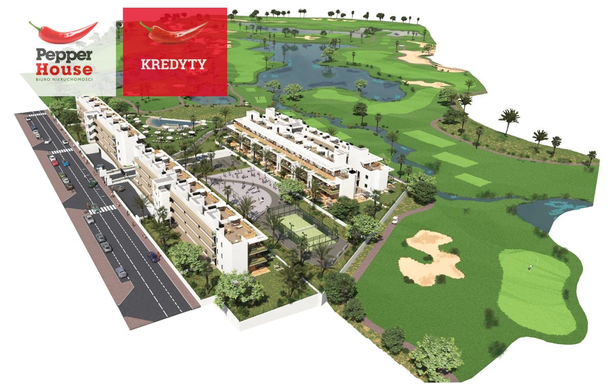 Luksusowy apartament z tarasem i basenem w Los Alcázares Hiszpania, C. San Eugenio, C. San Eugenio  84m2 Foto 1