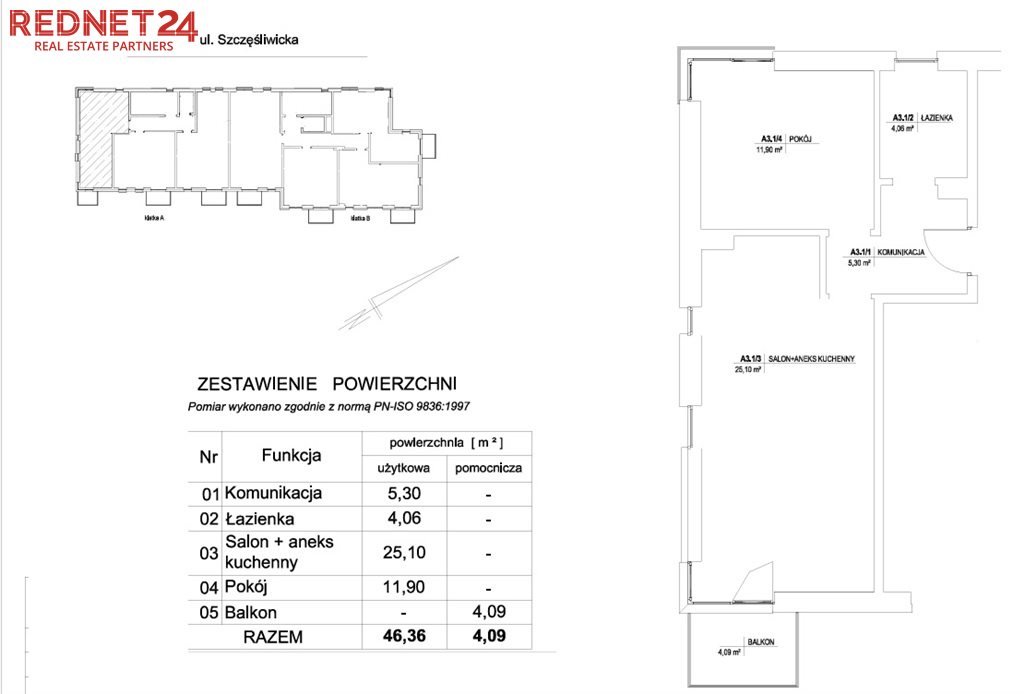 Mieszkanie dwupokojowe na sprzedaż Warszawa, Ochota, Szczęśliwice, Szczęśliwicka  46m2 Foto 3