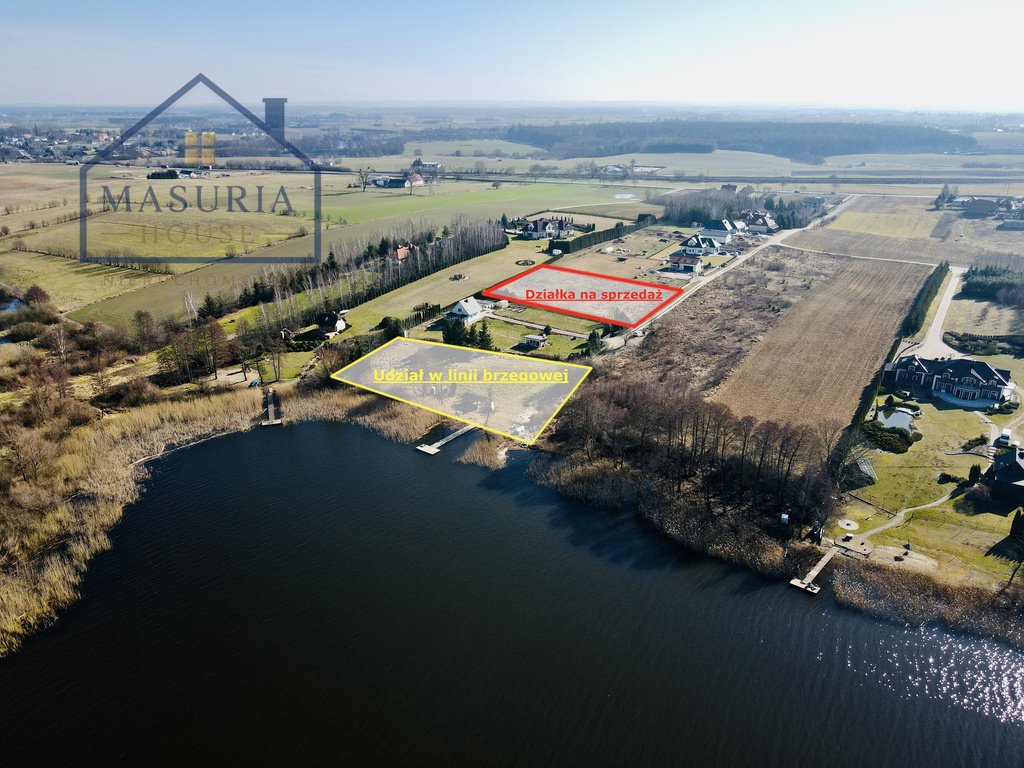 Na sprzedaż działka 3445 m² z linią brzegową jeziora Rudzienice  3 445m2 Foto 1