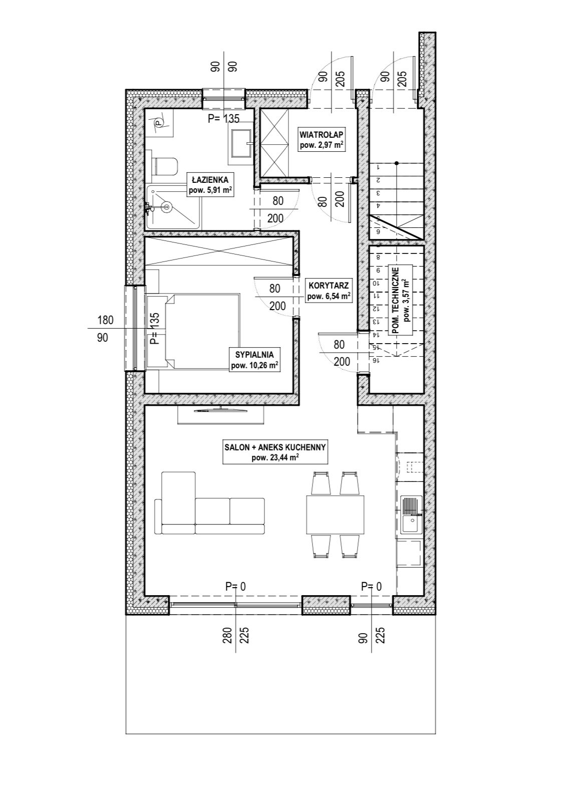 Mieszkanie dwupokojowe na sprzedaż Jabłonka  53m2 Foto 2