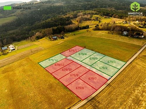 Działka budowlana na sprzedaż Nowy Sącz, Widokowy kompleks działek w Beskidzie Niskim  800m2 Foto 3