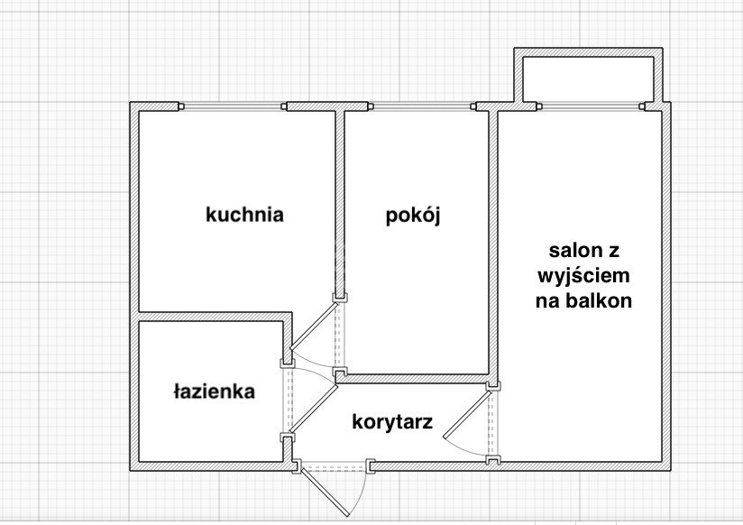 Mieszkanie dwupokojowe na sprzedaż Chełm, Wołyńska  46m2 Foto 4