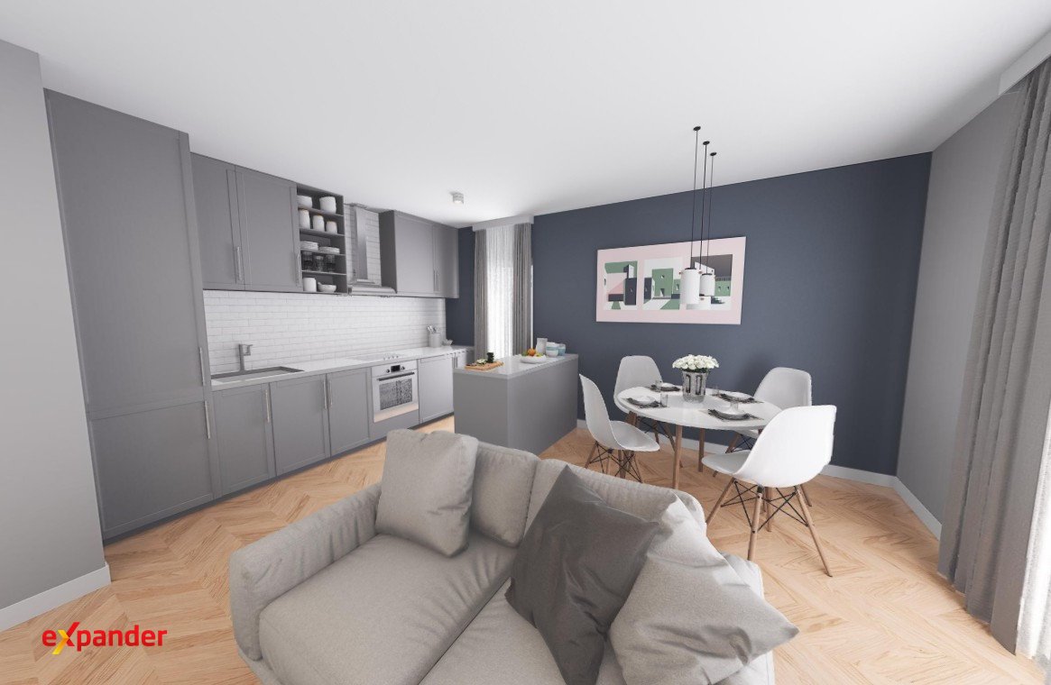 Polecam 3-pokojowe mieszkanie 62,68 m² z garderobą i balkonem Poznań, Starołęka-Minikowo-Marlewo, Unii Lubelskiej  63m2 Foto 1